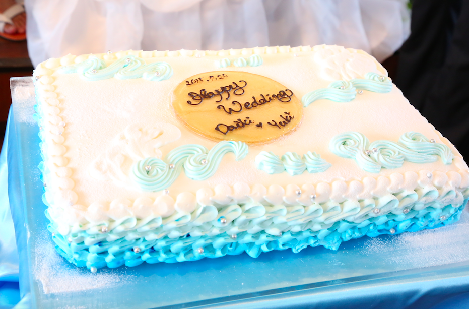 夏ウェディングのケーキはやっぱり海 サマーウェディングケーキのご紹介 Sampaguita